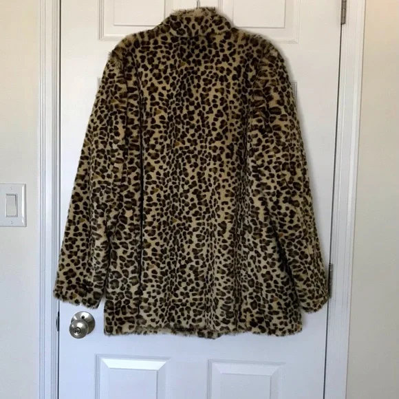 NWT Boden “Boxgrove” Faux Fur Leopard Print Coat, 16 - Picture 7 of 12